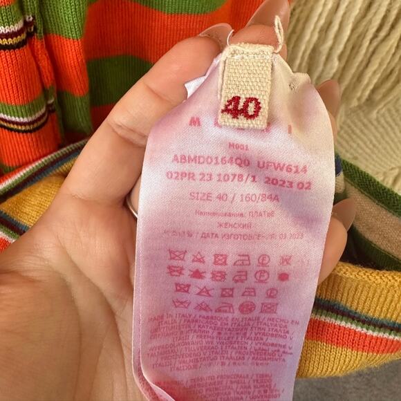 Marni Striped Midi Dress - Picture 4 of 9